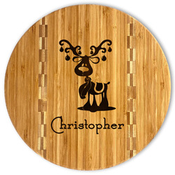 Reindeer Bamboo Cutting Board (Personalized)