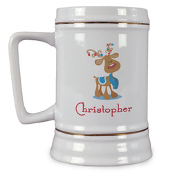 Reindeer Beer Stein (Personalized)