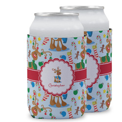 Reindeer Can Cooler (12 oz) w/ Name or Text
