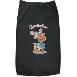 Reindeer Black Pet Shirt - 2XL (Personalized)