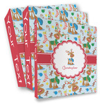 Reindeer 3 Ring Binder - Full Wrap (Personalized)