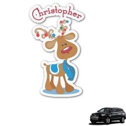 Reindeer Graphic Car Decal (Personalized)