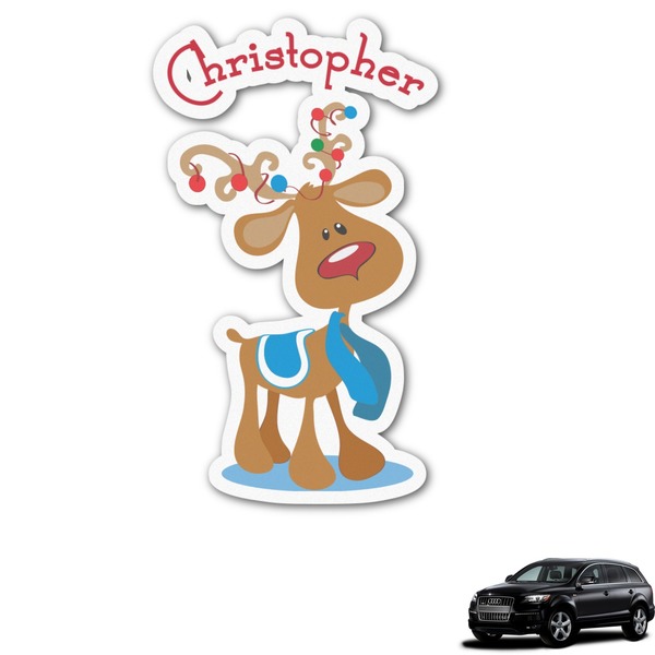 Custom Reindeer Graphic Car Decal (Personalized)