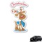 Reindeer Graphic Car Decal