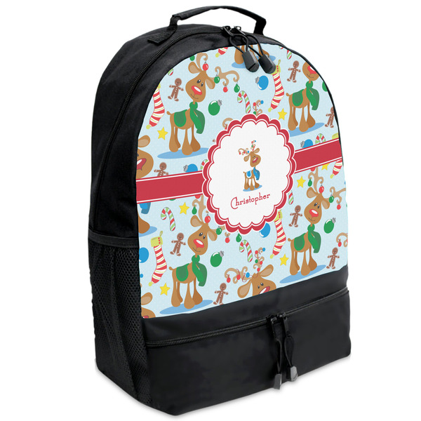 Custom Reindeer Backpacks - Black (Personalized)