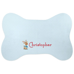 Reindeer Bone Shaped Dog Food Mat (Personalized)