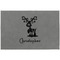 Reindeer Large Engraved Gift Box with Leather Lid - Approval