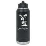 Reindeer Water Bottle - Laser Engraved - Front (Personalized)