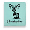 Reindeer Leather Binders - 1" - Teal - Front View