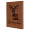 Reindeer Leather Sketchbook - Large - Single Sided - Angled View