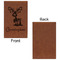 Reindeer Leatherette Sketchbooks - Small - Single Sided - Front & Back View