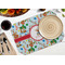 Reindeer Octagon Placemat - Single front (LIFESTYLE) Flatlay