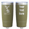 Reindeer Olive Polar Camel Tumbler - 20oz - Double Sided - Approval