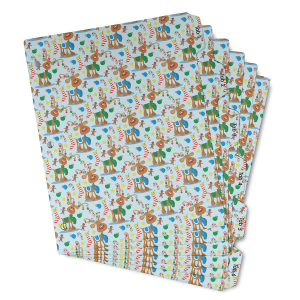 Custom Reindeer Binder Tab Divider - Set of 6 (Personalized)