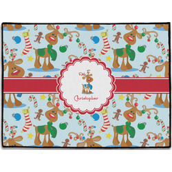 Reindeer Door Mat - 24"x18" (Personalized)