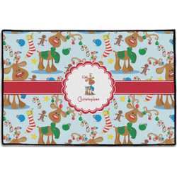 Reindeer Door Mat - 36"x24" (Personalized)