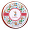 Reindeer Printed Icing Circle - Large - On Cookie