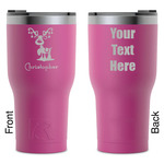 Reindeer RTIC Tumbler - Magenta - Laser Engraved - Double-Sided (Personalized)