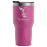 Reindeer RTIC Tumbler - Magenta - Laser Engraved - Single-Sided (Personalized)