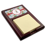 Reindeer Red Mahogany Sticky Note Holder (Personalized)