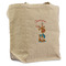 Reindeer Reusable Cotton Grocery Bag - Front View