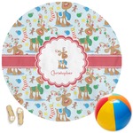 Reindeer Round Beach Towel (Personalized)