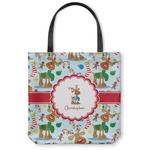 Reindeer Canvas Tote Bag - Small - 13"x13" (Personalized)