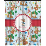 Reindeer Extra Long Shower Curtain - 70"x84" (Personalized)