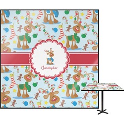 Reindeer Square Table Top - 24" (Personalized)