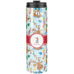 Reindeer Stainless Steel Skinny Tumbler - 20 oz (Personalized)