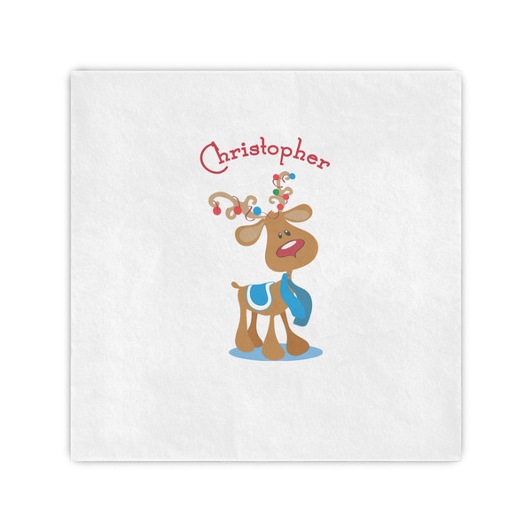 Custom Reindeer Cocktail Napkins (Personalized)