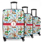 Reindeer 3 Piece Luggage Set - 20" Carry On, 24" Medium Checked, 28" Large Checked (Personalized)