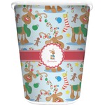 Reindeer Waste Basket - Single Sided (White) (Personalized)