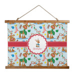 Reindeer Wall Hanging Tapestry - Wide (Personalized)