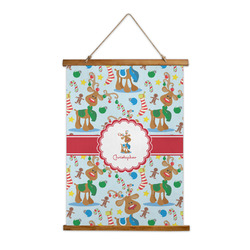 Reindeer Wall Hanging Tapestry - Tall (Personalized)