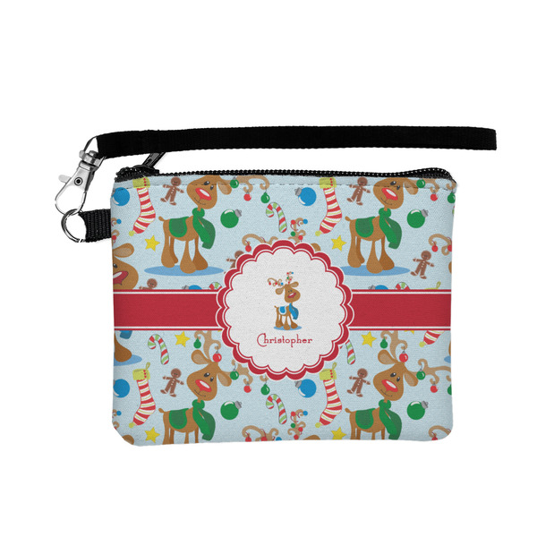 Custom Reindeer Wristlet ID Case w/ Name or Text