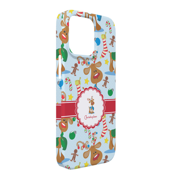 Custom Reindeer iPhone Case - Plastic - iPhone 13 Pro Max (Personalized)