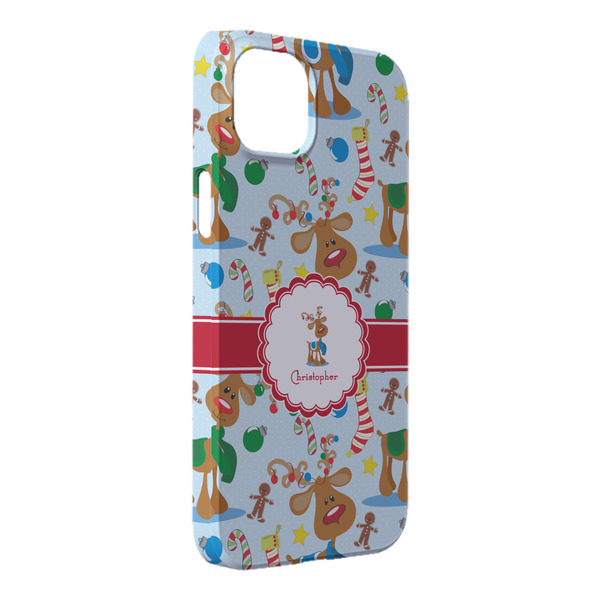 Custom Reindeer iPhone Case - Plastic - iPhone 14 Plus (Personalized)