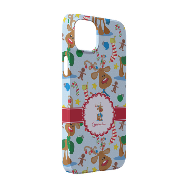 Custom Reindeer iPhone Case - Plastic - iPhone 14 Pro (Personalized)