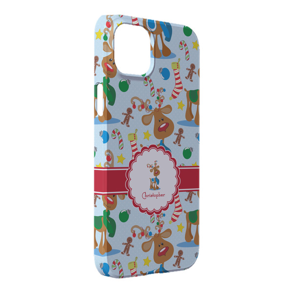 Custom Reindeer iPhone Case - Plastic - iPhone 14 Pro Max (Personalized)
