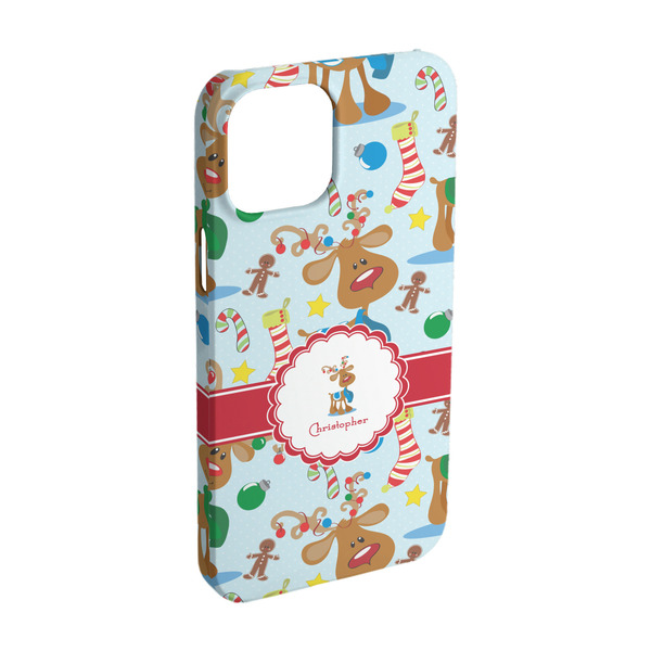 Custom Reindeer iPhone Case - Plastic - iPhone 15 (Personalized)