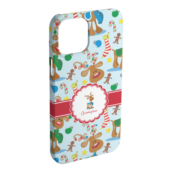 Custom Reindeer iPhone Case - Plastic - iPhone 15 Plus (Personalized)