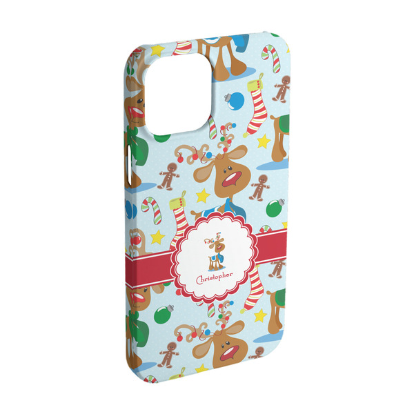 Custom Reindeer iPhone Case - Plastic - iPhone 15 Pro (Personalized)