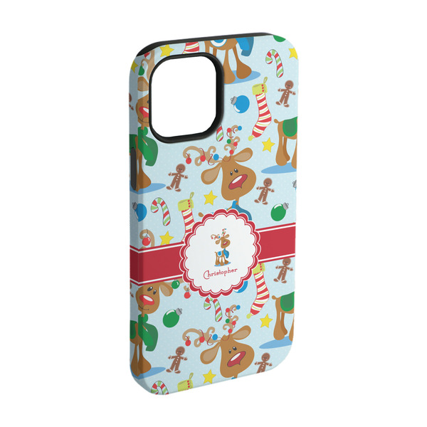 Custom Reindeer iPhone Case - Rubber Lined - iPhone 15 (Personalized)