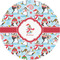 Christmas Penguins 1" Multipurpose Round Labels - Single Sticker