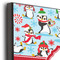 Christmas Penguins 12x12 Wood Print - Closeup