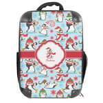 Christmas Penguins Hard Shell Backpack (Personalized)