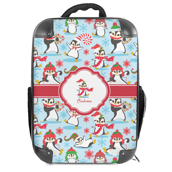 Custom Christmas Penguins Hard Shell Backpack (Personalized)