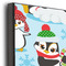 Christmas Penguins 20x30 Wood Print - Closeup