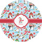 Christmas Penguins 3" Multipurpose Round Labels - Single Sticker